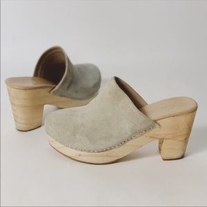 Free People Suede Clogs